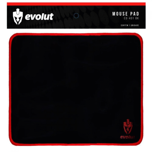 Mouse Pad 25x21cm Evolut Preto