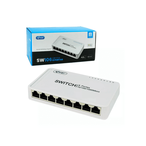 Switch de rede 8 portas