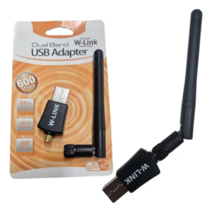 Adaptador Wi-Fi USB 2.0 5 GHz 600 Mbps com Antena